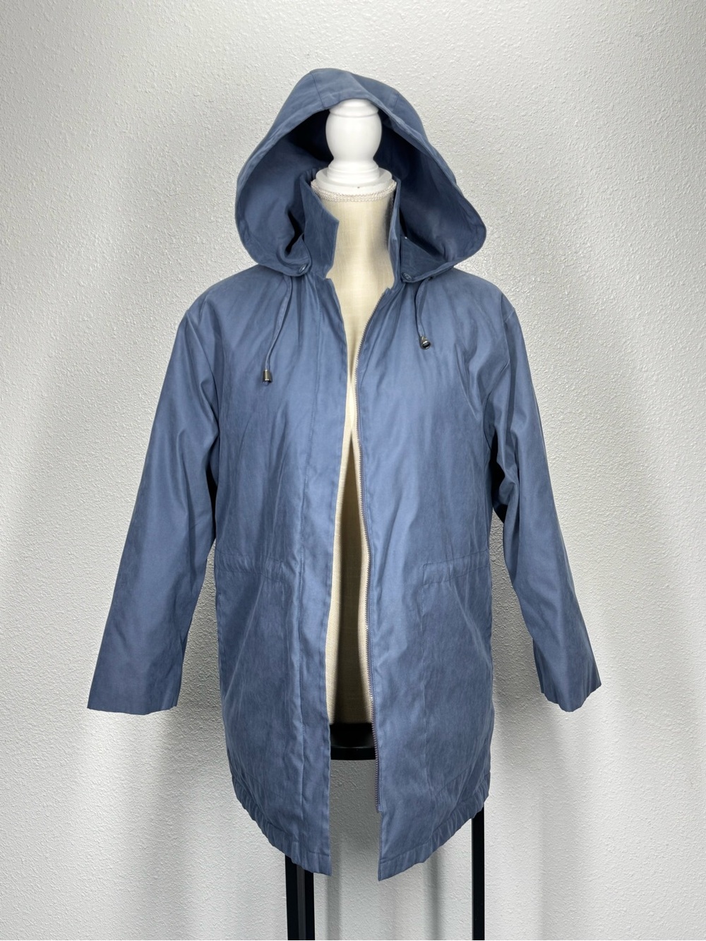 London Fog Limited Edition Hooded Raincoat Blue Medium